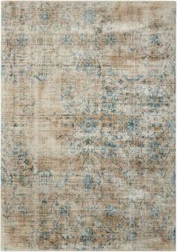 Nourison Desert Skies Blue Rectangle 8x11 ft Rayon Carpet 100098