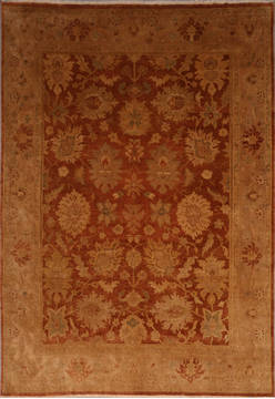 Oushak Brown Hand Knotted 9'1" X 11'9"  Area Rug 301-135858