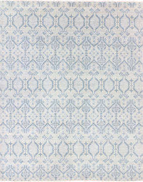 Modern Grey Hand Knotted 8'1" X 10'3"  Area Rug 904-136247
