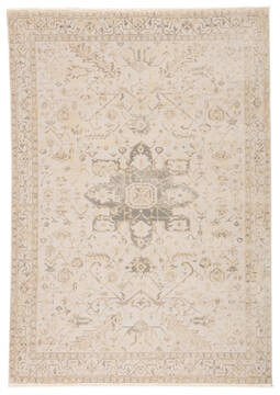 Jaipur Living Vienne White Runner 10 to 12 ft Polyester and Viscose Carpet 139758
