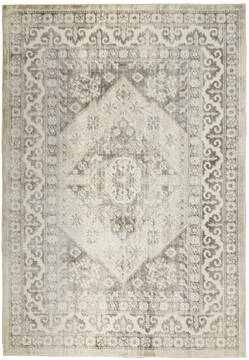 Nourison Cyrus Beige Rectangle 5x7 ft Polypropylene Carpet 141078