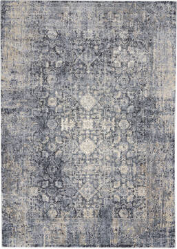 Nourison Moroccan Celebration Grey Rectangle 5x7 ft Polyester Carpet 141777