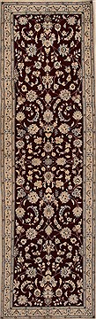 Nain Red Runner Hand Knotted 2'10" X 9'11"  Area Rug 250-15964