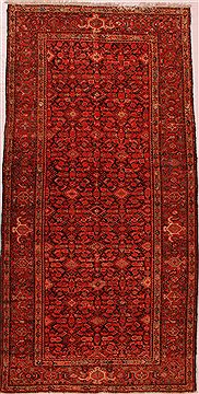 Malayer Red Runner Hand Knotted 5'1" X 10'2"  Area Rug 400-16479