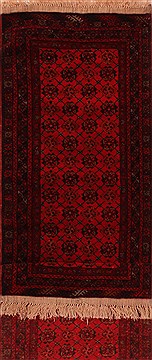 Persian Bakhtiar Red Runner 6 to 9 ft Wool Carpet 16486