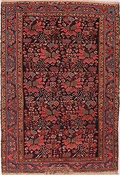 Persian Bakhtiar Blue Rectangle 5x7 ft Wool Carpet 16724