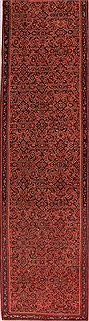 Malayer Purple Runner Hand Knotted 3'7" X 17'3"  Area Rug 400-16752