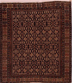 Shirvan Blue Square Hand Knotted 4'0" X 4'6"  Area Rug 400-16844