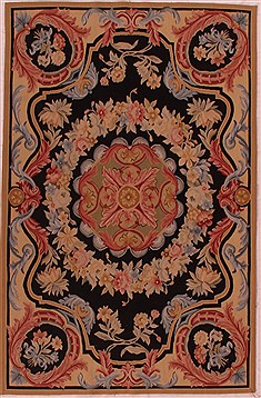 Persian Bidjar Blue Rectangle 4x6 ft Wool Carpet 16847