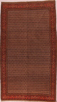 Persian Malayer Brown Rectangle 6x9 ft Wool Carpet 16851