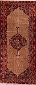 Malayer Beige Hand Knotted 7'2" X 16'4"  Area Rug 400-17214