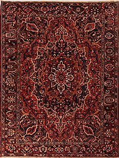Persian Bakhtiar Purple Rectangle 10x13 ft Wool Carpet 17253