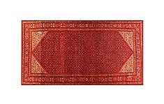 Malayer Red Hand Knotted 10'6" X 20'3"  Area Rug 400-17292