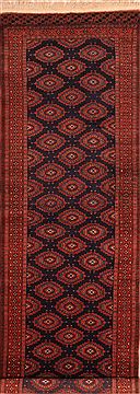 Pak-Persian Brown Runner Hand Knotted 3'0" X 9'7"  Area Rug 100-23630