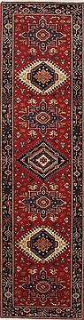 Indian Karajeh Blue Runner 6 to 9 ft Wool Carpet 25128