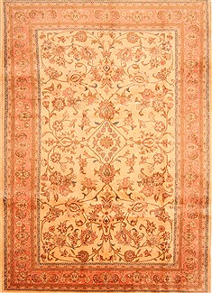 Sarouk Red Hand Knotted 6'9" X 9'7"  Area Rug 100-28621