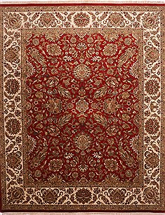 Jaipur Red Hand Knotted 12'1" X 14'9"  Area Rug 301-30960