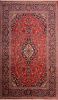 Kashan Red Hand Knotted 67 X 111  Area Rug 100-74866 Thumb 0