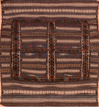 Baluch Brown Square Flat Woven 4'1" X 4'6"  Area Rug 100-89903