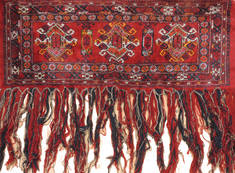 Baluch Red Hand Knotted 1'8" X 4'11"  Area Rug 100-111027
