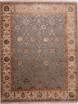 Jaipur Blue Hand Knotted 8'2" X 10'4"  Area Rug 905-112363