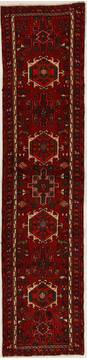 Karajeh Red Runner Hand Knotted 2'2" X 9'4"  Area Rug 251-13107