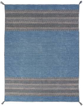Kalaty ANDES Blue Rectangle 6x9 ft Chenille Carpet 134591