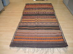 Kilim Brown Hand Knotted 4'2" X 7'9"  Area Rug 100-137240