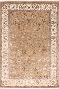 Jaipur Brown Hand Knotted 4'1" X 6'1"  Area Rug 905-137557