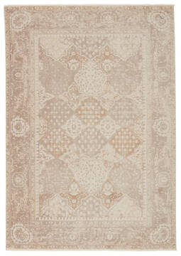 Jaipur Living Vienne Beige Runner 10 to 12 ft Polyester and Viscose Carpet 139778