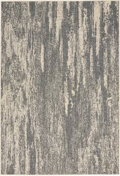 Nourison Lido Grey Rectangle 4x6 ft Polypropylene Carpet 143137