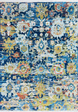 Modern Blue Hand Knotted 5'9" X 8'0"  Area Rug 700-145502