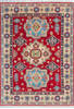 Kazak Red Hand Knotted 50 X 70  Area Rug 700-146000 Thumb 0