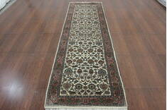 Persian Beige Runner Hand Knotted 2'7" X 9'10"  Area Rug 902-146615