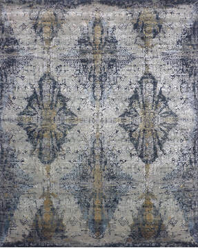 Jaipur Grey Hand Knotted 8'0" X 10'0"  Area Rug 905-147256