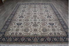 Jaipur White Hand Knotted 8'0" X 10'0"  Area Rug 124-147660