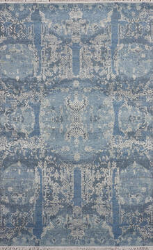 Jaipur Blue Hand Knotted 4'0" X 6'0"  Area Rug 905-147709