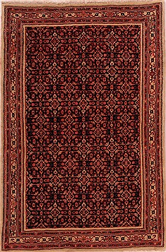 Persian Arak Blue Rectangle 3x5 ft Wool Carpet 16463