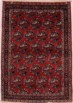 Persian Bidjar Red Rectangle 3x5 ft Wool Carpet 16646