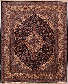 Indian Elvan Blue Rectangle 8x10 ft Wool Carpet 16697