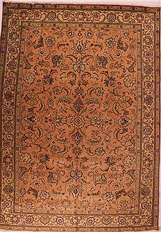 Persian Tabriz Purple Rectangle 9x13 ft Wool Carpet 16787