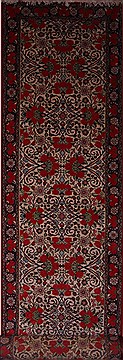 Persian Bidjar White Runner 13 to 15 ft Wool Carpet 16936