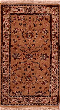 Sino-Persian Beige Hand Knotted 3'0" X 5'0"  Area Rug 400-16979