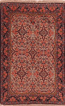 Persian Bidjar Red Rectangle 3x5 ft Wool Carpet 16991
