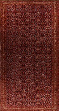 Malayer Red Hand Knotted 12'2" X 20'3"  Area Rug 400-17334