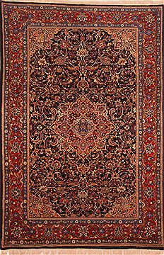 Sarouk Red Hand Knotted 6'11" X 10'2"  Area Rug 100-23280