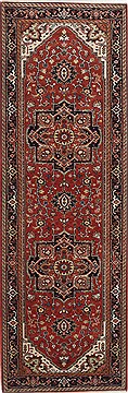 Indian Serapi Brown Runner 6 to 9 ft Wool Carpet 24567