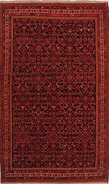 Malayer Red Hand Knotted 4'8" X 8'0"  Area Rug 400-28049