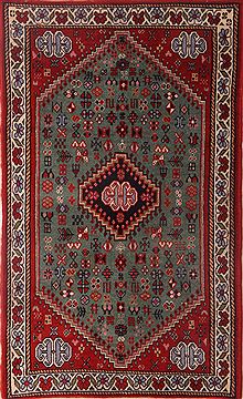 Persian Abadeh Green Rectangle 2x4 ft Wool Carpet 30151