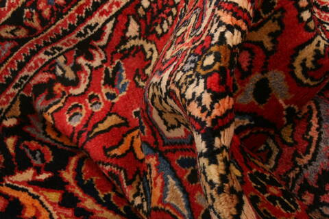 Sarough Persian Rug 10' 7 x 13' 11 Excellent Red